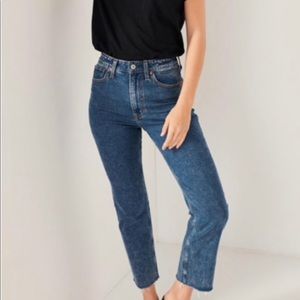 Abercrombie & Fitch The Ankle Straight Ultra High Rise Button Fly Jean 00 / 24